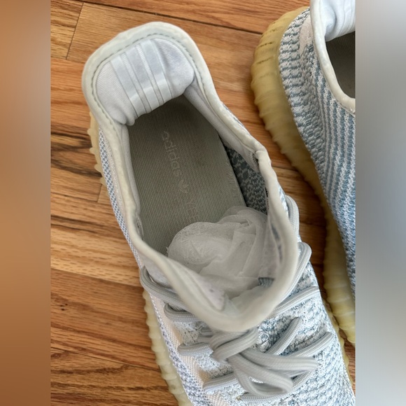 Adidas Yeezy Pre-owned Cloud White Non-Reflective Sneakers - Picture 7 of 9